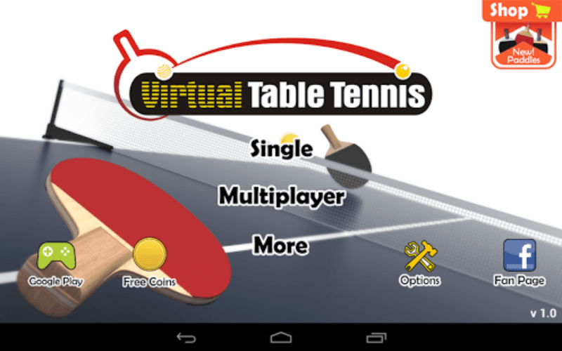 بازی Virtual table tennis