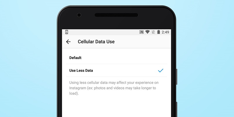 کاهش مصرف اینترنت اینستاگرام