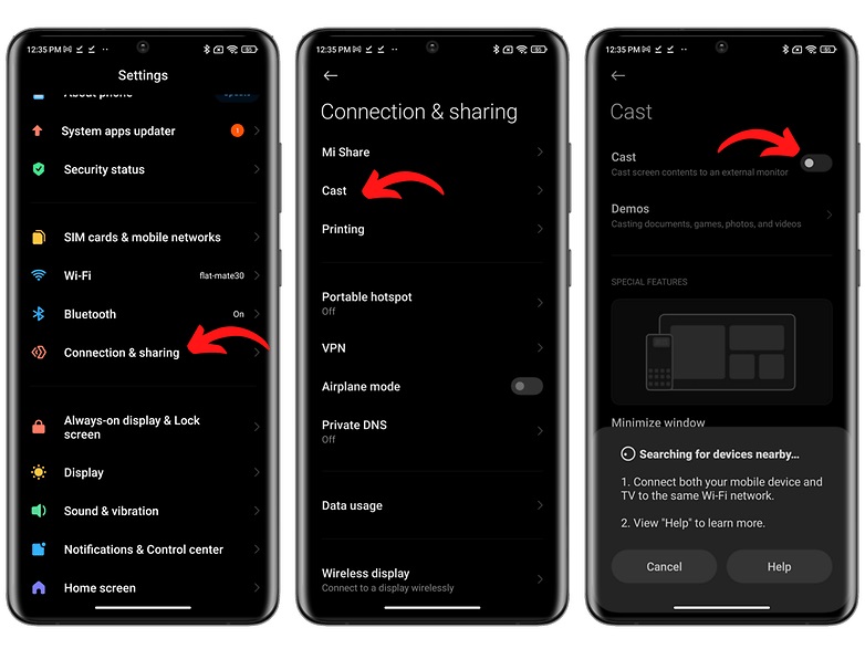 استفاده از Universal Casting mode