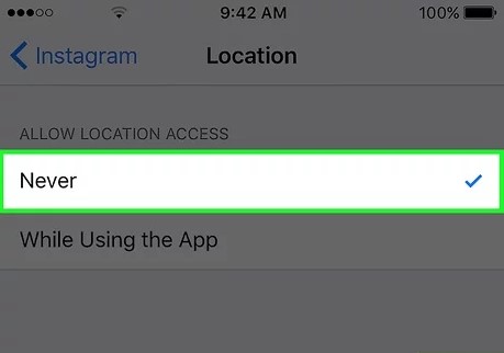 موقعیت مکانی اینستاگرام و از دسترس خارج کردن آن