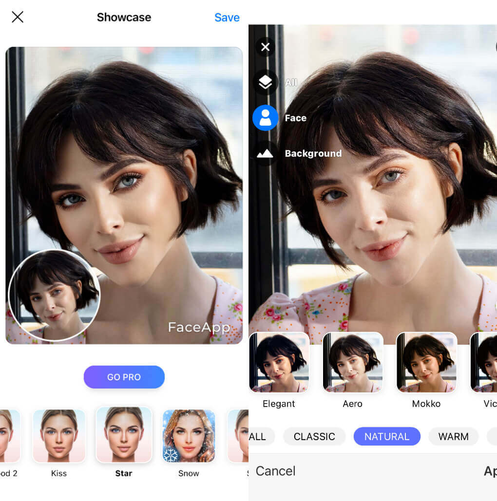 Face App یکی از بهترین برنامه های سلفی