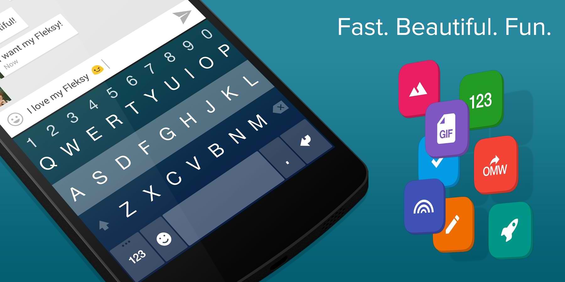 برنامه Fleksy