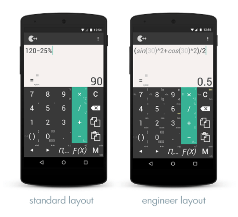 برنامه ++Calculator برای سیستم عامل اندروید