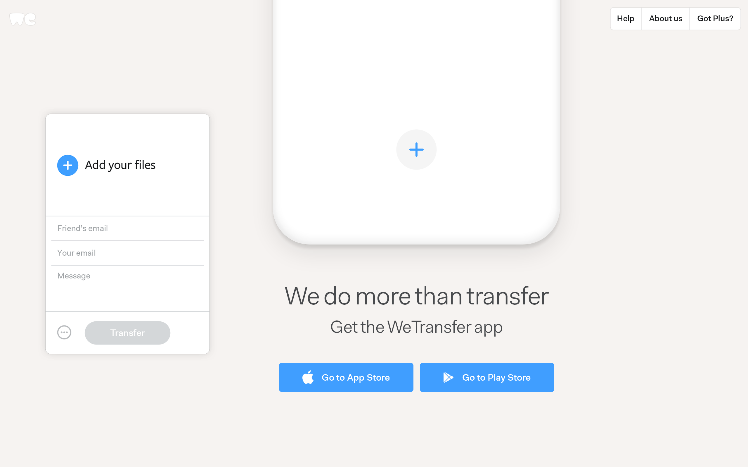 ۱۰- بهترین برنامه انتقال فایل آیفون: We Transfer