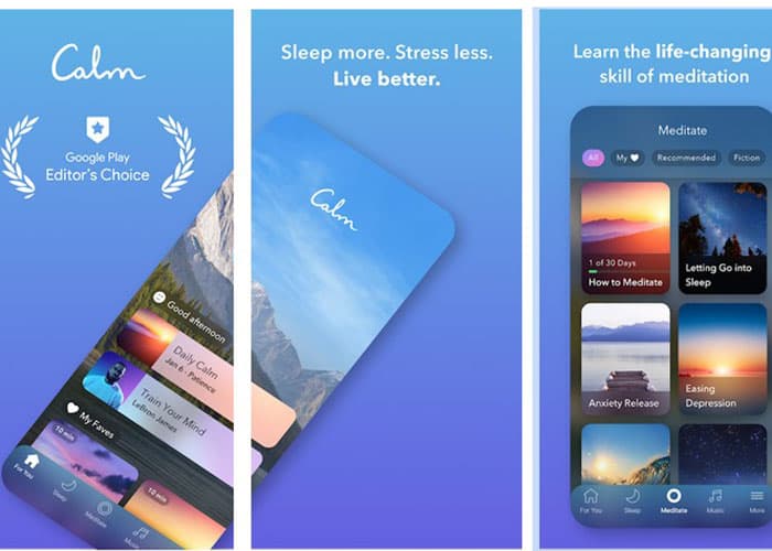 Calm بهترین برنامه مدیتیشن
